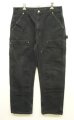 画像1: CARHARTT "125周年モデル" ダブルニー ダック ペインターパンツ ブラック W33L30 USA製 (VINTAGE) (1)