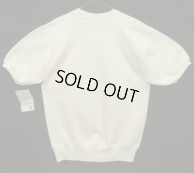 画像5: 90'S RUSSELL ATHLETIC 前Vガゼット付き クルーネック 半袖 スウェットシャツ ホワイト USA製 (DEADSTOCK)