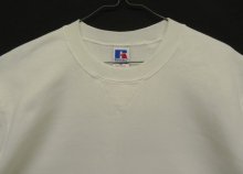 他の写真1: 90'S RUSSELL ATHLETIC 前Vガゼット付き クルーネック 半袖 スウェットシャツ ホワイト USA製 (DEADSTOCK)