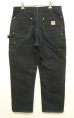 画像5: CARHARTT "125周年モデル" ダブルニー ダック ペインターパンツ ブラック W33L30 USA製 (VINTAGE) (5)