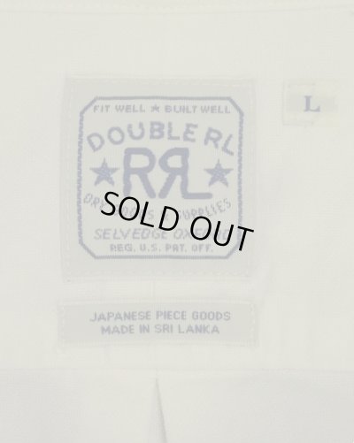 画像2: RRL 耳付きオックスフォード マチ付き 三点留めボタンダウンシャツ ホワイト (USED)