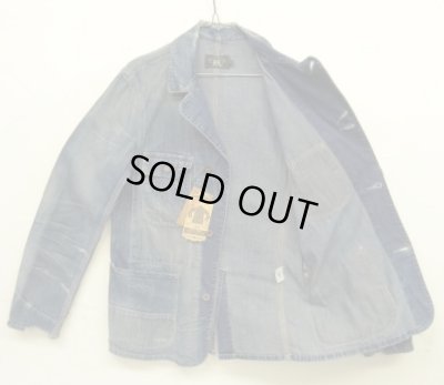 画像6: RRL ”LEWIS" ヴィンテージ＆リペア加工 月桂樹ボタン デニム カバーオール インディゴ USA製 (DEADSTOCK)