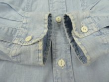 他の写真2: 90'S RRL 初期 三ツ星タグ 長袖 シャンブレーシャツ ブルー (VINTAGE)
