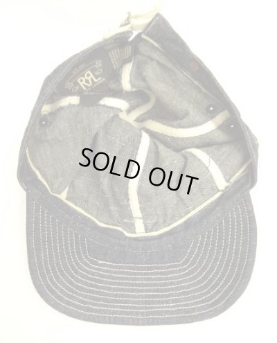 画像5: RRL 耳付きデニム ワークキャップ インディゴ (DEADSTOCK)