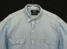 他の写真1: 90'S RRL 初期 三ツ星タグ 長袖 シャンブレーシャツ ブルー (VINTAGE)