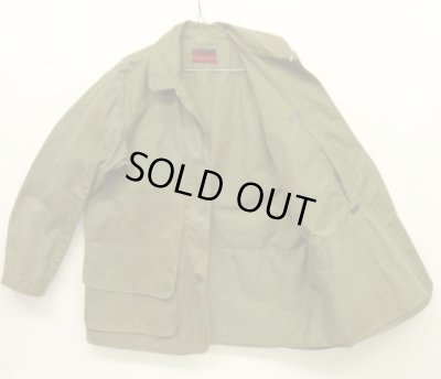 画像4: 40'S MONTGOMERY WARD "WESTERN FIELD" ポプリン ハンティングジャケット オリーブ (VINTAGE)