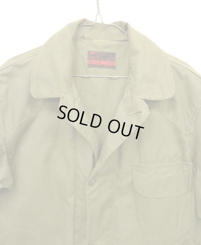 画像3: 40'S MONTGOMERY WARD "WESTERN FIELD" ポプリン ハンティングジャケット オリーブ (VINTAGE)