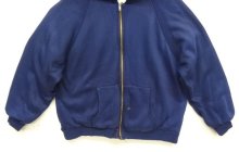 他の写真3: 90'S PINE GROVE 裏地サーマル フルジップ ダブルフェイス スウェットパーカー ネイビー C&Cジップ (VINTAGE)
