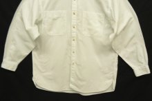 他の写真3: 90'S EDDIE BAUER 白タグ コットン 長袖 バンドカラーシャツ ホワイト USA製 (VINTAGE)
