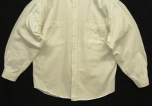 他の写真3: 90'S CACTUS CLOTHING コットン 長袖 バンドカラーシャツ ホワイト (VINTAGE)
