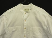 他の写真1: 90'S EDDIE BAUER 白タグ コットン 長袖 バンドカラーシャツ ホワイト USA製 (VINTAGE)