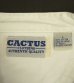 画像2: 90'S CACTUS CLOTHING コットン 長袖 バンドカラーシャツ ホワイト (VINTAGE) (2)