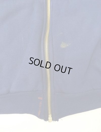 画像6: 90'S PINE GROVE 裏地サーマル フルジップ ダブルフェイス スウェットパーカー ネイビー C&Cジップ (VINTAGE)