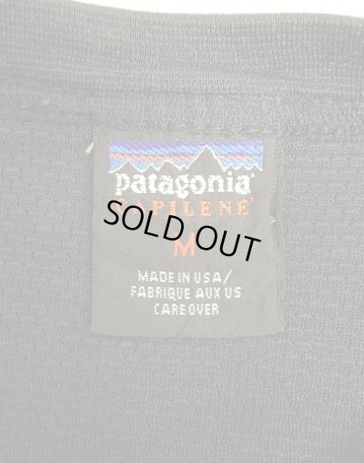 画像2: 00'S PATAGONIA "CAPILENE" クルーネック ロングスリーブ ブラック USA製 (VINTAGE)