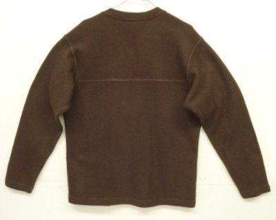 画像4: 05'S PATAGONIA 裾ロゴ Vネック ニット ダークブラウン USA製 (VINTAGE)