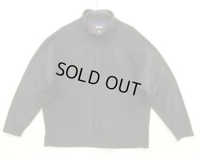 画像1: 90'S PATAGONIA "MICRO D-LUXE PULLOVER" マイクロフリース スナップT ブラック USA製 (VINTAGE)