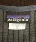 画像2: 05'S PATAGONIA 裾ロゴ Vネック ニット ダークブラウン USA製 (VINTAGE) (2)