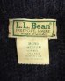 画像2: 90'S LL Bean アルパカ混 ドライバーズニット ネイビー USA製 (VINTAGE) (2)