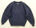 画像1: 80'S LL Bean by RUSSELL ATHLETIC 前Vガゼット スウェットシャツ ネイビー USA製 (VINTAGE) (1)