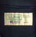 画像2: 80'S LL Bean by RUSSELL ATHLETIC 前Vガゼット スウェットシャツ ネイビー USA製 (VINTAGE) (2)