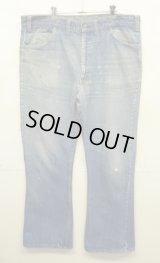 70'S LEVIS 646 "16ボタン" ブーツカットデニム インディゴ 42TALONジップ W40L32 USA製 (VINTAGE)