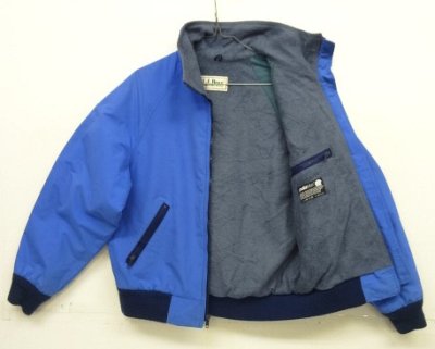 画像4: 90'S LL Bean 裏地フリース ナイロンジャケット ブルー (VINTAGE)