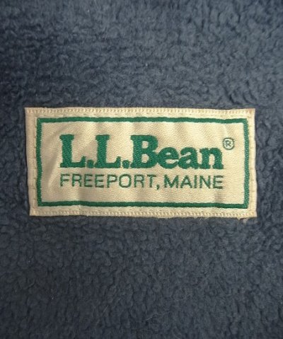 画像2: 90'S LL Bean 裏地フリース ナイロンジャケット ブルー (VINTAGE)
