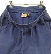 他の写真1: ERIKA & COMPANY ウエストゴム&ドローコード付き イージーパンツ ブルー (VINTAGE)