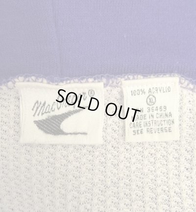 画像2: 80'S MAC GREGOR 裏地サーマル フルジップ ダブルフェイス スウェットパーカー グレープ アルミジップ (VINTAGE)