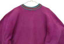 他の写真1: 90'S CHAMPION "エラー品両袖目付き" 刺繍タグ リバースウィーブ 目無し 無地 グレープ/リブライン USA製 (VINTAGE)
