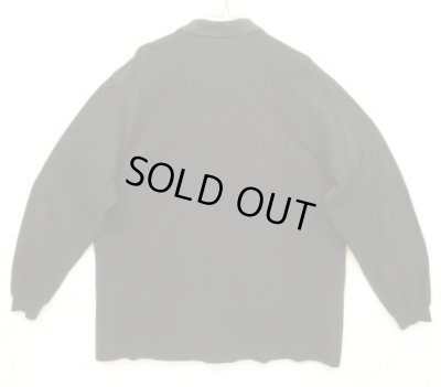 画像4: 80'S CHEMISE LACOSTE 長袖 ポロシャツ ブラック フランス製 (VINTAGE)