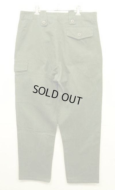 画像4: 70'S ベルギー軍 "左右非対称ポケット" プリーツ入り カーゴパンツ ミリタリーグリーン 6FF (VINTAGE)