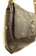 画像2: MULBERRY レザー メッセンジャーバッグ ダークブラウン (USED) (2)