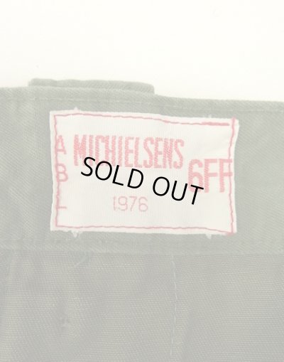 画像2: 70'S ベルギー軍 "左右非対称ポケット" プリーツ入り カーゴパンツ ミリタリーグリーン 6FF (VINTAGE)