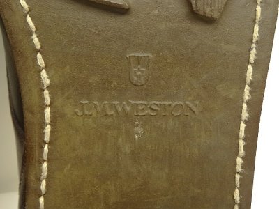 画像5: J.M.WESTON 641 "GOLF" レザー Uチップシューズ ブラウン フランス製 (USED)