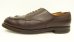 画像2: J.M.WESTON 641 "GOLF" レザー Uチップシューズ ブラウン フランス製 (USED) (2)