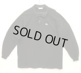 80'S CHEMISE LACOSTE 長袖 ポロシャツ ブラック フランス製 (VINTAGE)