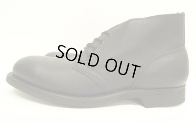 画像2: 90'S アメリカ軍 US NAVY "CRADDOCK TERRY製" スチールトゥ レザー チャッカブーツ ブラック (DEADSTOCK)