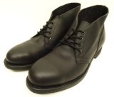 90'S アメリカ軍 US NAVY "CRADDOCK TERRY製" スチールトゥ レザー チャッカブーツ ブラック (DEADSTOCK)