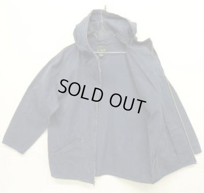 画像3: 90'S J.CREW 旧タグ キャンバス ジップパーカー ネイビー (VINTAGE)