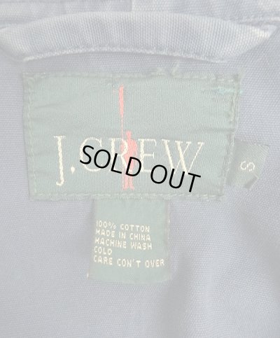 画像2: 90'S J.CREW 旧タグ キャンバス ジップパーカー ネイビー (VINTAGE)