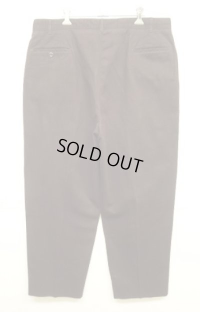 画像3: 90'S J.CREW 旧タグ ツープリーツ チノパンツ ダークブラウン USA製 (VINTAGE)