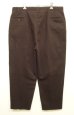画像3: 90'S J.CREW 旧タグ ツープリーツ チノパンツ ダークブラウン USA製 (VINTAGE) (3)