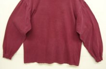 他の写真3: 90'S J.CREW 旧タグ シングルステッチ 長袖 Tシャツ バーガンディ (VINTAGE)