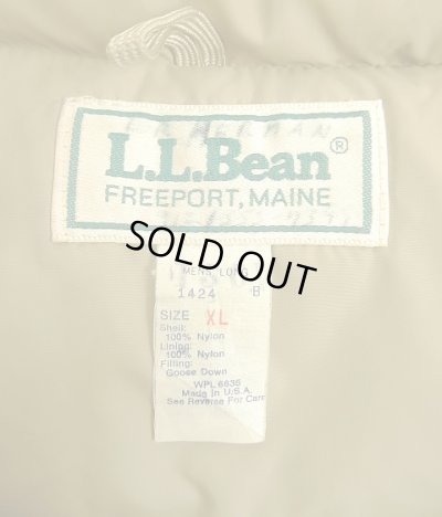 画像2: 80'S LL Bean グースダウン ダウンベスト タン USA製 (VINTAGE)