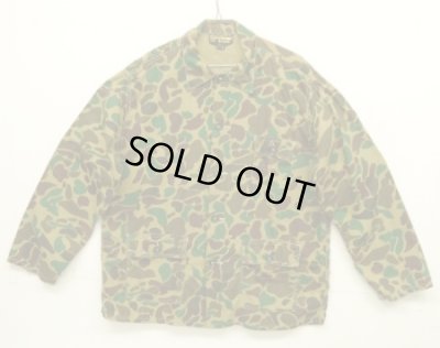 画像1: 80'S HUNTING SHIRT コットン カバーオール ダックハンターカモ (VINTAGE)