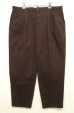 画像1: 90'S J.CREW 旧タグ ツープリーツ チノパンツ ダークブラウン USA製 (VINTAGE) (1)