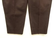 他の写真2: 90'S J.CREW 旧タグ ツープリーツ チノパンツ ダークブラウン USA製 (VINTAGE)
