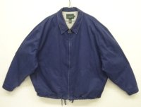 90'S J.CREW 旧タグ 裏地スウェット ドリズラージャケット ネイビー (VINTAGE)