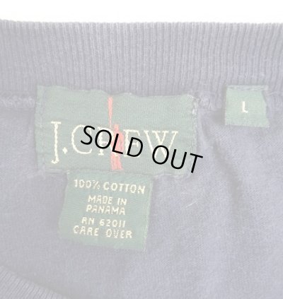 画像2: 90'S J.CREW 旧タグ シングルステッチ 長袖 Tシャツ ネイビー (VINTAGE)